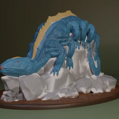 Behir - Miniature D&D (Supportless/FDM Friendly)