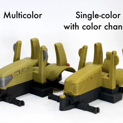 Tractor (Single Color) - Máy kéo Rigitrac bản một màu
