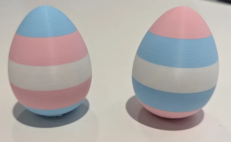 Mô hình quả trứng Trans Egg đa màu sắc độc đáo cho máy in 3D - Image 1