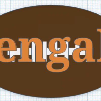 Mô hình logo Cincinnati Bengals - Tự in 3D vật phẩm cho fan