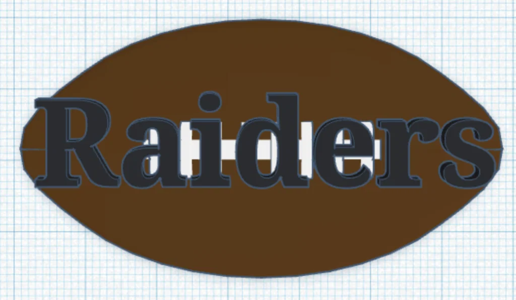 Mô hình logo 3D Las Vegas Raiders dành cho fan hâm mộ - Image 1