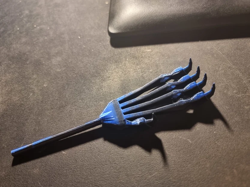 Cây gãi lưng hình bàn tay bộ xương (Skeletal back scratcher) 3D - Image 2