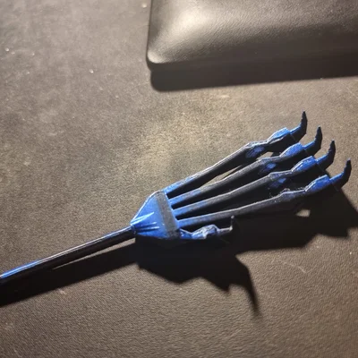 Cây gãi lưng hình bàn tay bộ xương (Skeletal back scratcher) 3D