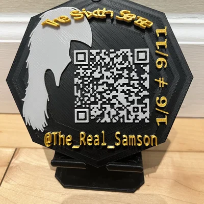 Mẫu in 3D Biểu trưng quảng bá kênh The Real Samson độc đáo
