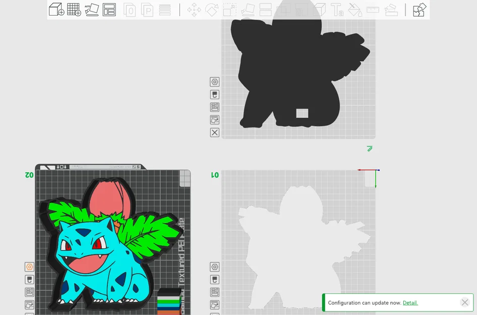 Mô hình đèn trang trí Ivysaur Lightbox in 3D cực chất cho fan Pokémon - Image 3