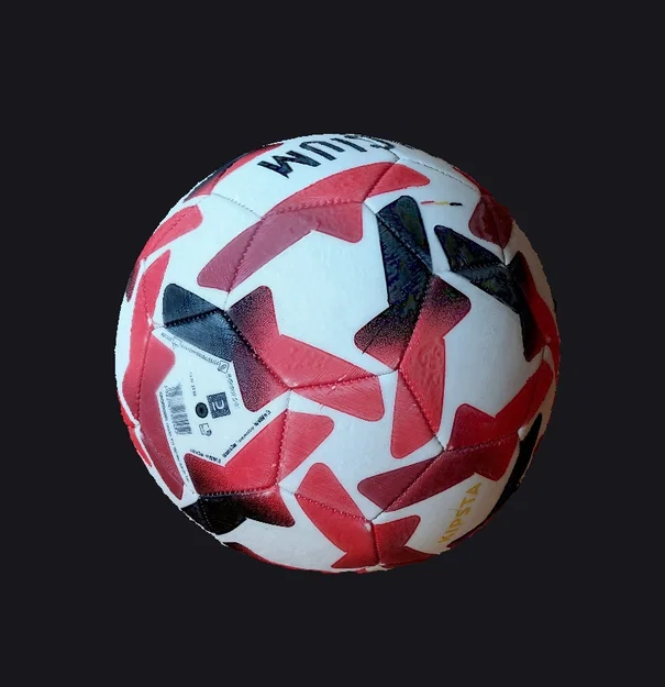 Bản quét 3D của một quả bóng đá (football) – chỉ nửa quả - Image 2