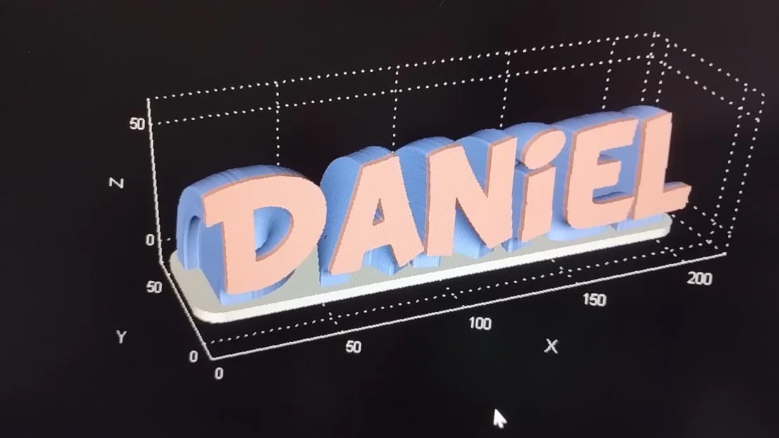 Bảng tên để bàn cá nhân hóa 3D - Mẫu trang trí tên Daniel ấn tượng - Image 3