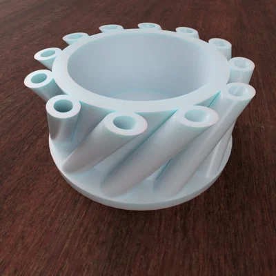 Ống cắm bút in 3D thiết kế xoắn ốc độc đáo