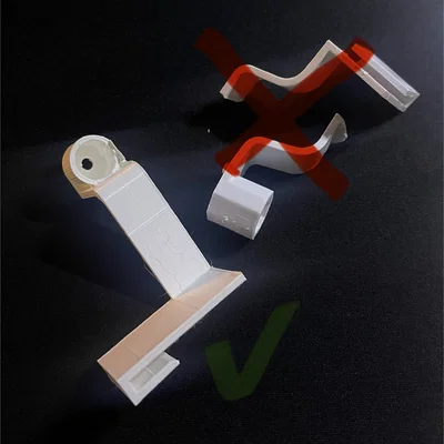 Ngàm đỡ kính tủ lạnh thay thế (VBE 4073/4072) - In 3D dễ dàng