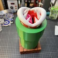 Piranha Plant Piggy Bank - Biến tấu hộp trà thành ống heo Mario - Thumbnail 2