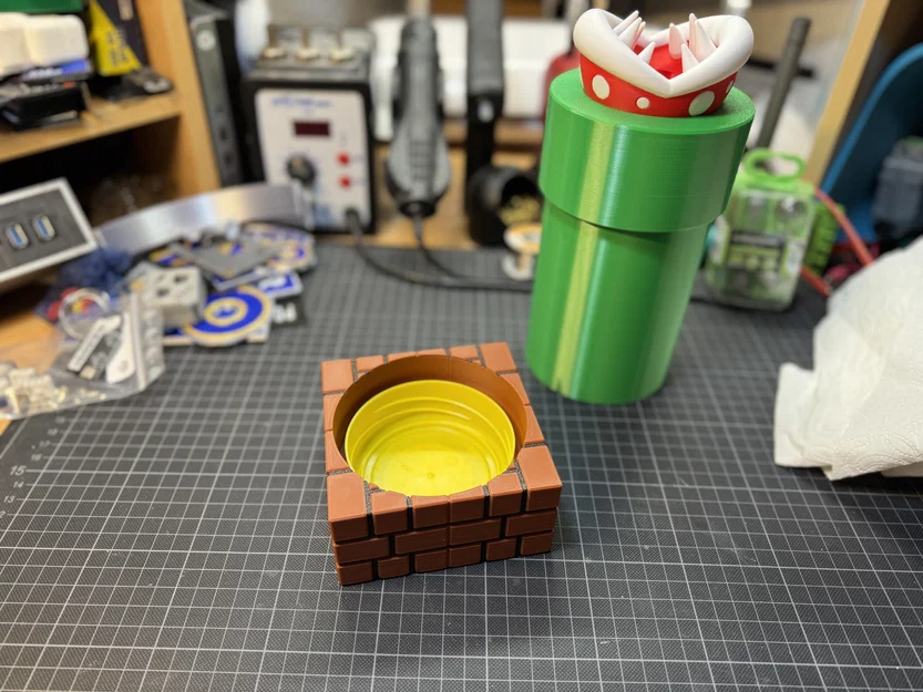 Piranha Plant Piggy Bank - Biến tấu hộp trà thành ống heo Mario - Image 6