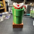 Piranha Plant Piggy Bank - Biến tấu hộp trà thành ống heo Mario - Thumbnail 7