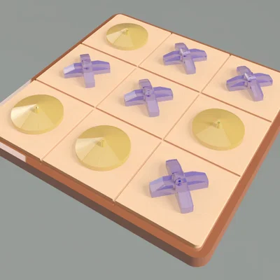 Bộ trò chơi cờ ca-rô Tres en raya in 3D giải trí cho gia đình
