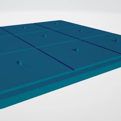 Bộ trò chơi cờ ca-rô Tres en raya in 3D giải trí cho gia đình