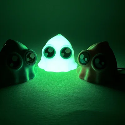 Móc khóa & Fidget Kawa-eyes Ghost cho Halloween