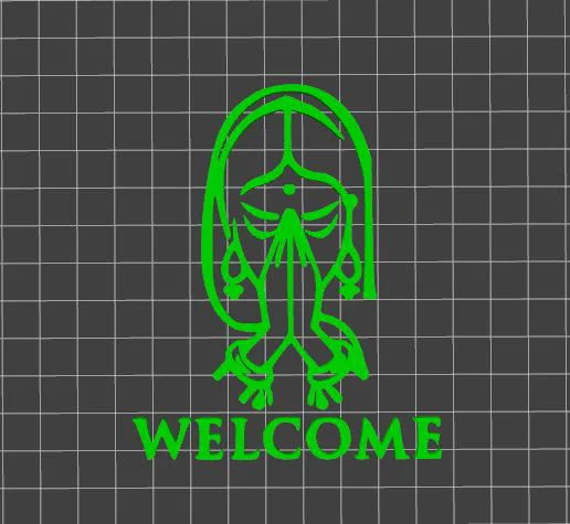 Mô hình trang trí treo tường Namaste Welcome 3D độc đáo - Image 1