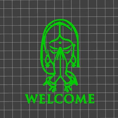 Mô hình trang trí treo tường Namaste Welcome 3D độc đáo