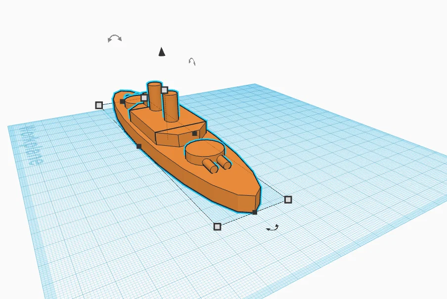 Mô hình tàu chiến USS Indiana (BB 1) phiên bản 3D tối giản - Image 1