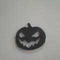 Mẫu trang trí tường bí ngô Low Poly nghệ thuật cho Halloween - Thumbnail 4