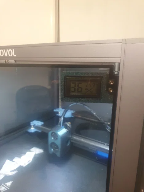 Kẹp giữ cửa enclosure Sovol SV08 & giá đồng hồ độ ẩm/nhiệt độ - Image 3