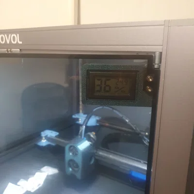 Kẹp giữ cửa enclosure Sovol SV08 & giá đồng hồ độ ẩm/nhiệt độ