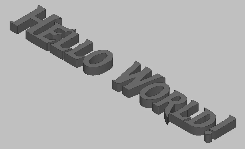 Mô hình chữ Hello World 3D đơn giản dành cho người mới bắt đầu - Image 1