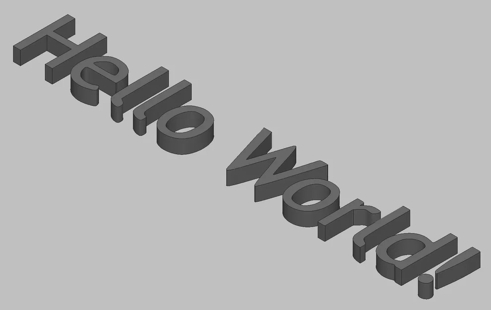 Mô hình trang trí chữ Hello World in 3D đẹp mắt - Image 1