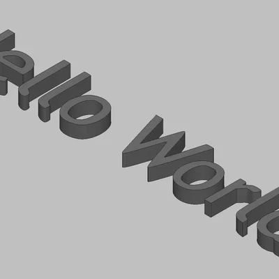 Mô hình trang trí chữ Hello World in 3D đẹp mắt