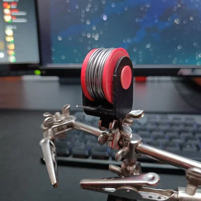 Giá giữ cuộn thiếc cho đồ gá hàn (Tin roll holder for soldering jig)