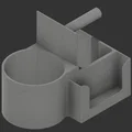 Khay gắn khung Squat 3x3 giữ điện thoại và bình nước in 3D - Thumbnail 1