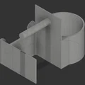 Khay gắn khung Squat 3x3 giữ điện thoại và bình nước in 3D - Thumbnail 2