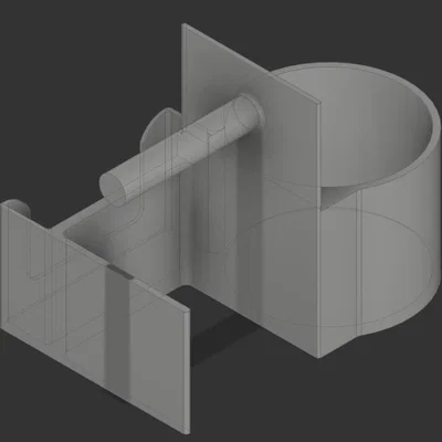 Khay gắn khung Squat 3x3 giữ điện thoại và bình nước in 3D