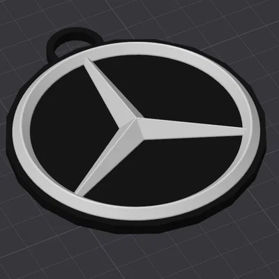 Móc khóa và vật trang trí treo tường biểu tượng Mercedes-Benz