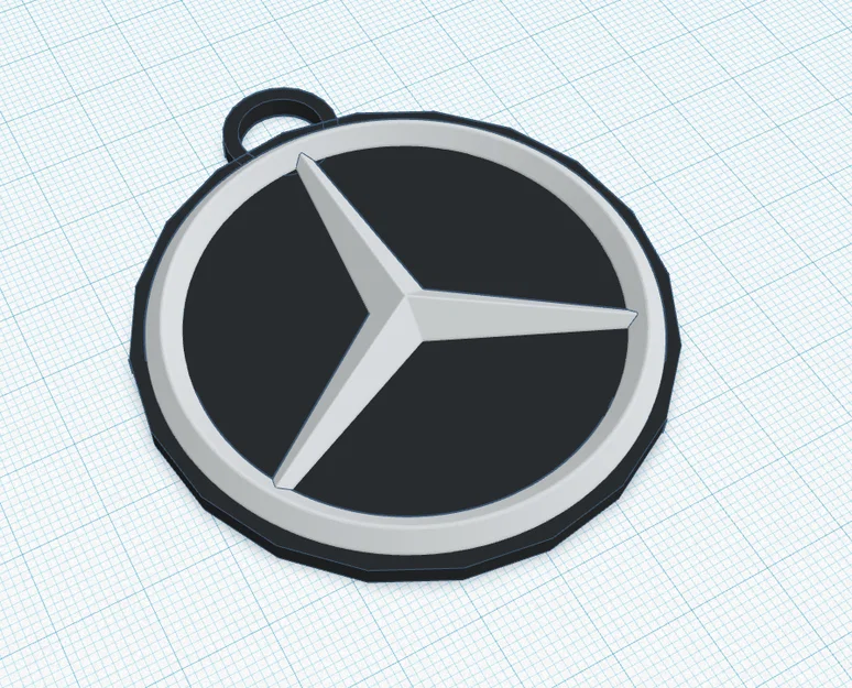 Móc khóa và vật trang trí treo tường biểu tượng Mercedes-Benz - Image 2