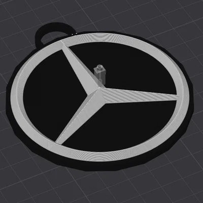 Móc khóa và vật trang trí treo tường biểu tượng Mercedes-Benz