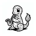 Mô hình Charmander chơi kèn Saxophone 3D cực xinh cho fan Pokemon - Thumbnail 1