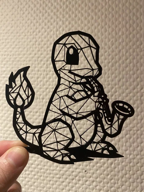 Mô hình Charmander chơi kèn Saxophone 3D cực xinh cho fan Pokemon - Image 2