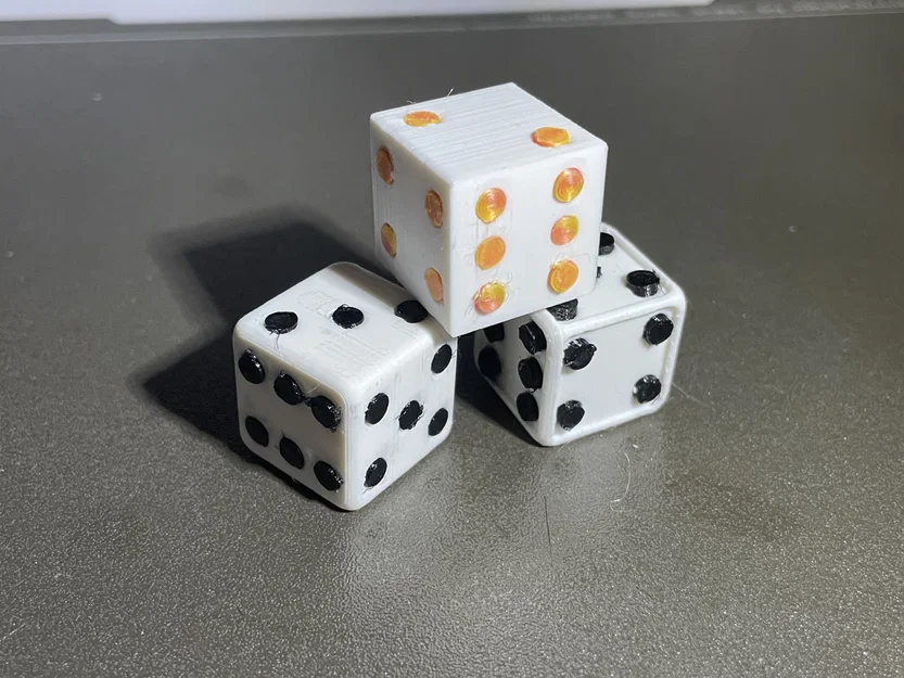 Xúc xắc 3D lắp ghép đa sắc (Dice) - Kích thước 20x20mm - Image 1