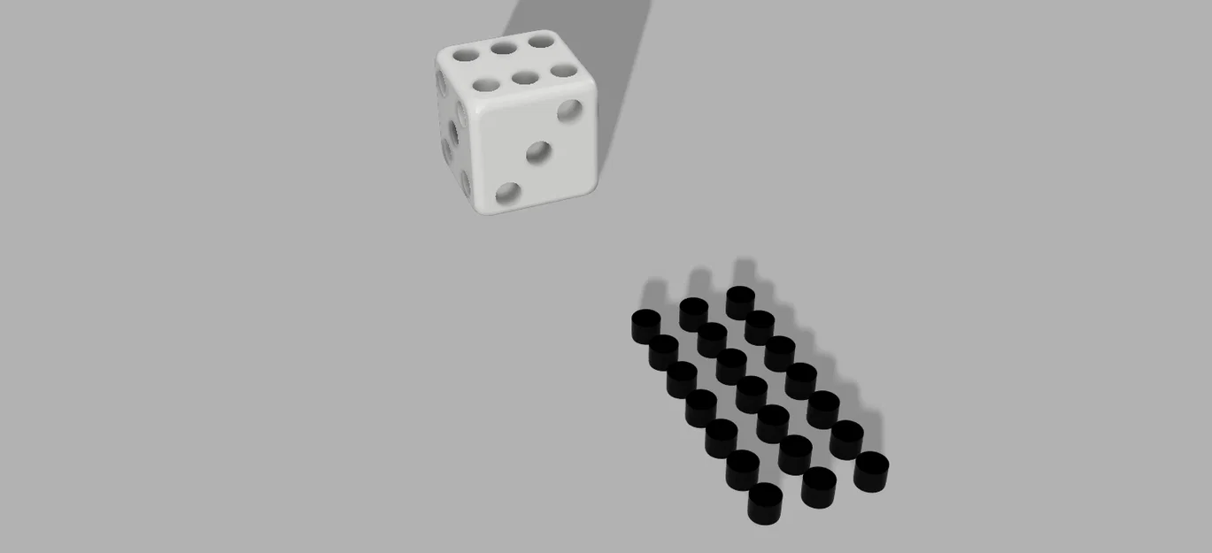 Xúc xắc 3D lắp ghép đa sắc (Dice) - Kích thước 20x20mm - Image 11