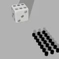 Xúc xắc 3D lắp ghép đa sắc (Dice) - Kích thước 20x20mm - Thumbnail 11