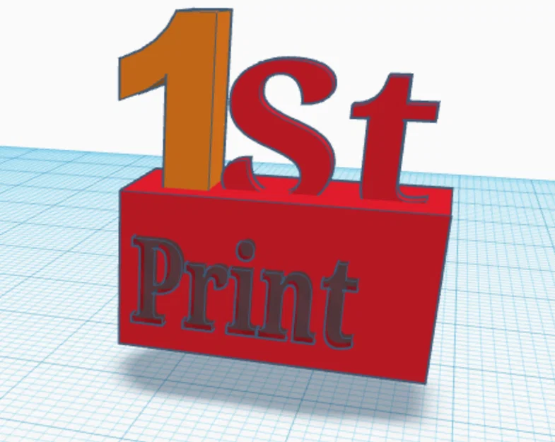 Mô hình cúp lưu niệm in 3D First Print Trophy ý nghĩa - Image 1