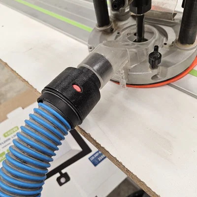 Đầu chuyển đổi ống hút bụi máy phay Makita sang máy hút bụi Bosch