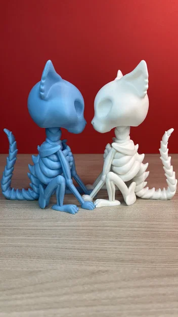 Bobblehead Mèo Bộ Xương (Skeleton Cat Bobblehead) - Image 3