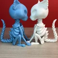 Bobblehead Mèo Bộ Xương (Skeleton Cat Bobblehead) - Thumbnail 3