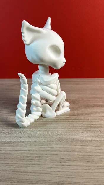 Bobblehead Mèo Bộ Xương (Skeleton Cat Bobblehead) - Image 6