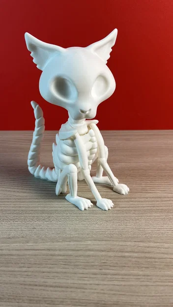 Bobblehead Mèo Bộ Xương (Skeleton Cat Bobblehead) - Image 7