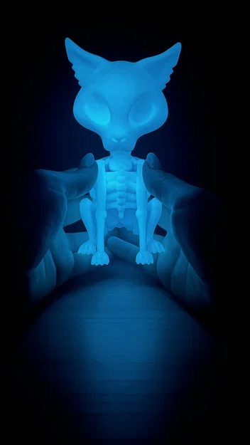 Bobblehead Mèo Bộ Xương (Skeleton Cat Bobblehead) - Image 10