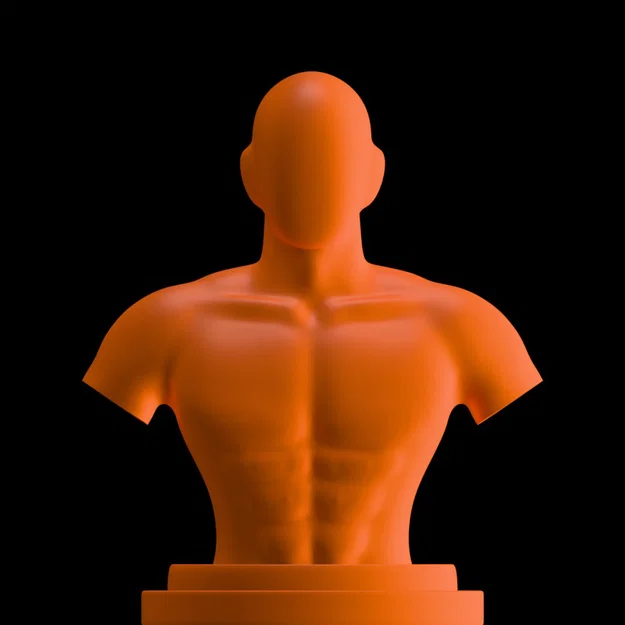 Tượng Bán Thân Nam (Stylized) – male bust - Image 1