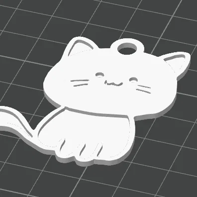 Móc khóa hình mèo (Cat keychain)