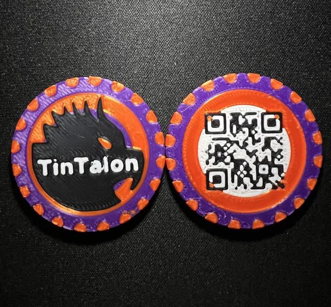 TinTalon Makerchip - Thiết kế đồng xu nhựa in 3D cá nhân hóa độc đáo - Image 1